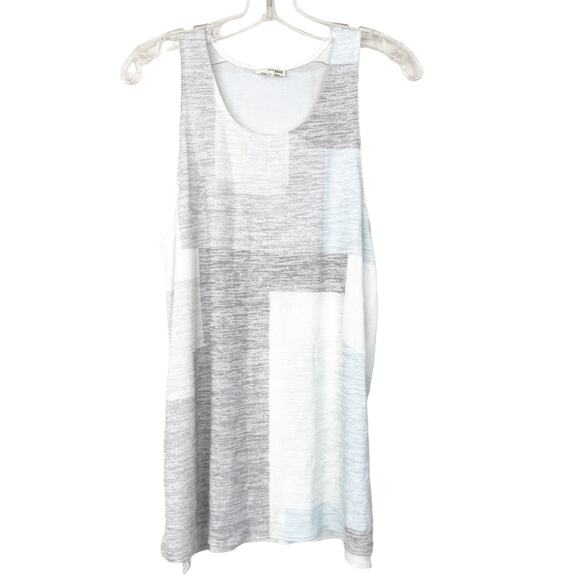 Wilfred Free Gray White Printed Tank Top Sz M - Picture 1 of 7